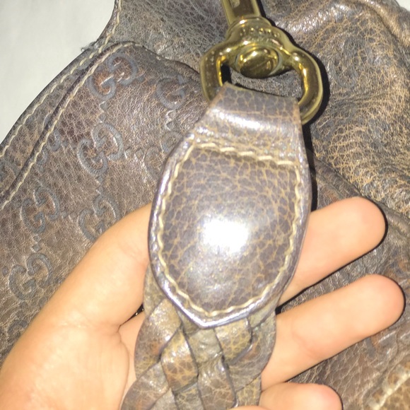 GUCCI Brown Guccissima Leather Pelham Shoulder - Picture 6 of 8